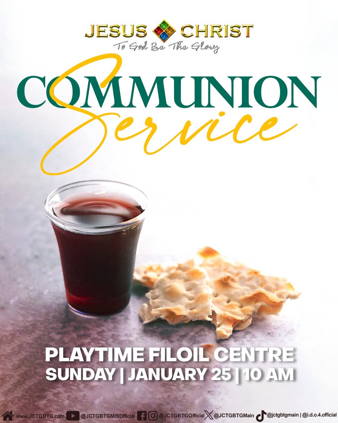 Physical Service – Jesus Christ To God Be The Glory